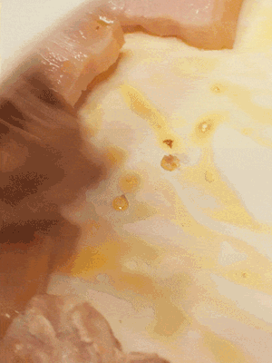 另起一鍋，將咸肉、鮮肉 翻炒出香味