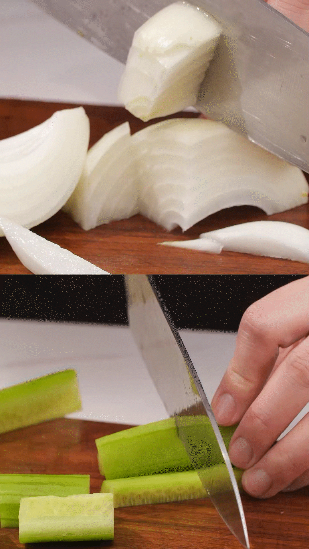 番茄、黃瓜、洋蔥切丁，用適量鹽殺水